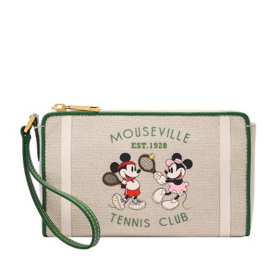 Portafoglio da polso in stile tennis Disney Fossil Mickey Mouse