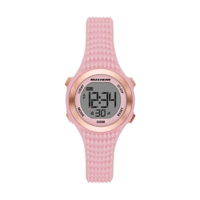 Skechers Elkwood Women's 33MM Digital Chronograph Watch, Pink & Rose Gold