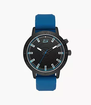 Skechers Dunfield Men's Light Up Dial Silicone Watch
