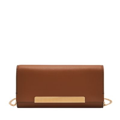Penrose Leather Flap Wallet Crossbody Bag
