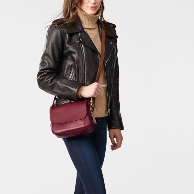 Harper Small Saddle Crossbody Fossil