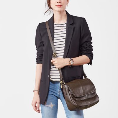 fossil peyton leather crossbody bag