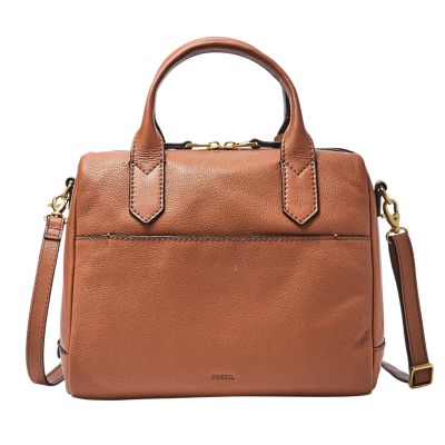 fiona leather satchel