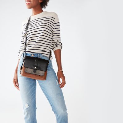 Fossil Small Kinley Leather Crossbody Bag Sale