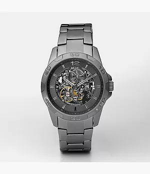 Relic Mens Gunmetal Stainless Steel Automatic Watch