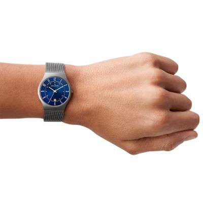 Skagen titanium mesh watch sale