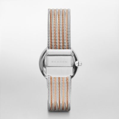 Ancher Two Tone Steel Mesh Watch 355SSRS Skagen