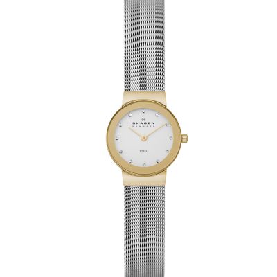 skagen black mesh watch