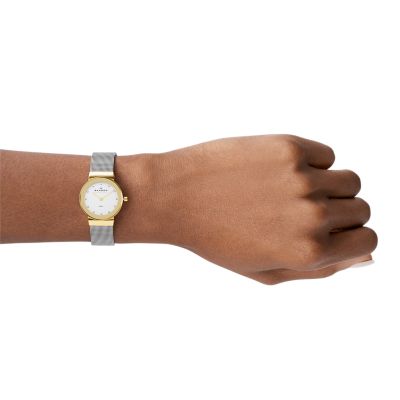 Freja Lille Two Tone Steel Mesh Watch