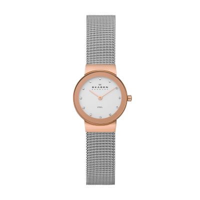 Freja Two Tone Steel Mesh Watch 358SRSC Skagen