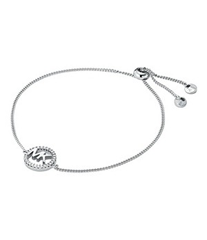 Michael Kors Sterling Silver Logo Slider Bracelet
