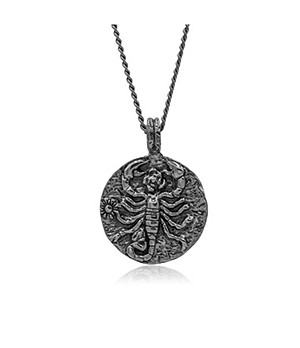 HAZE AND GLORY 925 Sterling Silver  Scorpio Zodiac Sign Necklace