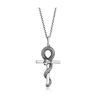 KUZZOI 925 Sterling Silver Cross Necklace