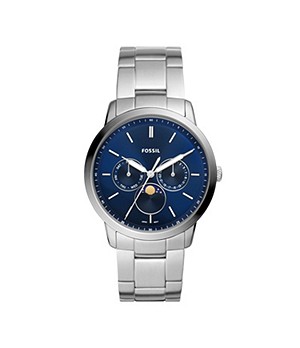 Fossil Neutra Moonphase Multifunction Stainless Steel Mens Watch