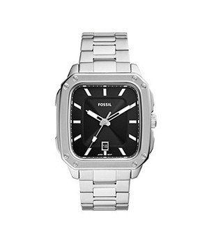 Fossil Inscription Three-Hand Date Stainless Steel Mens Watch