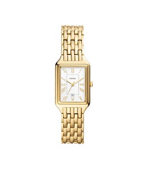 Fossil Raquel Three-Hand Date Gold-Tone Stainless Steel Womens Watch
