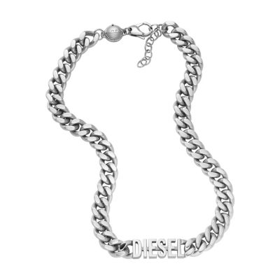 Diesel Stainless Steel Choker Necklace - 4064092161984 - Katchin