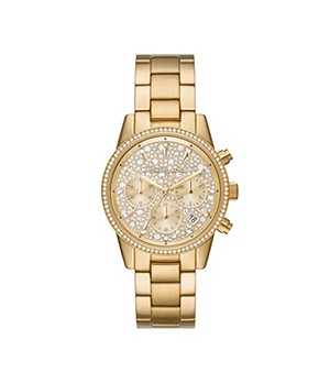 Michael Kors Ritz Chronograph Gold-Tone Stainless Steel Watch