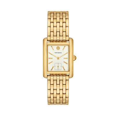 Tory Burch Robinson Goldtone Stainless Steel Bracelet Watch