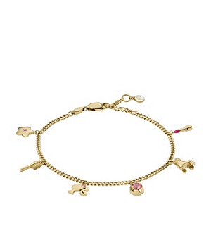 Barbie™ x Fossil Limited Edition Gold-Tone Stainless Steel Chain Bracelet