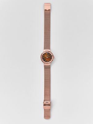 LEONORA ローズゴールドトーンスチールメッシュウォッチ 456SRR1 - Skagen