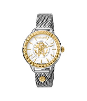 Roberto Cavalli by Franck Muller Analogue Quartz Silver Stainless Steel Womens Watch