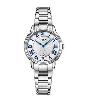 Rotary Cambridge Quartz Silver Stainless Steel Womens Watch