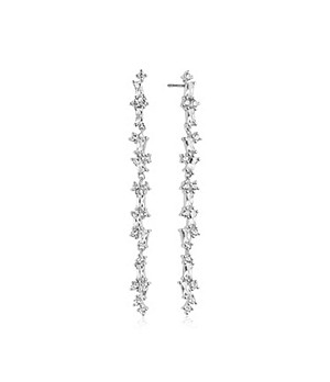 Sif Jakobs Jewellery 925 Sterling Silver White Zirconia Antella Earrings