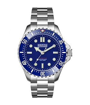 Depth Charge Automatic Silver Stainless Steel Mens Divers Watch