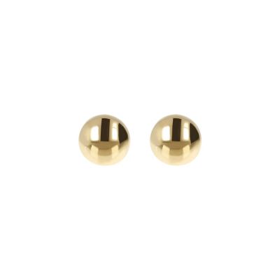 MILOR 9KT Gold Medium Polished Button Earrings