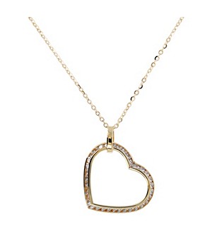 MILOR 9KT Gold Necklace with Heart Pendant