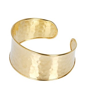ETRUSCA GIOIELLI 18KT Yellow Gold Plated Bracelet with Hammered Effect
