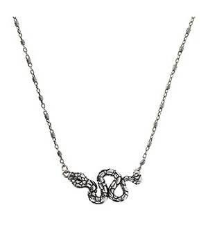 ALBERT M 925 Sterling Silver Snake Pendant Necklace
