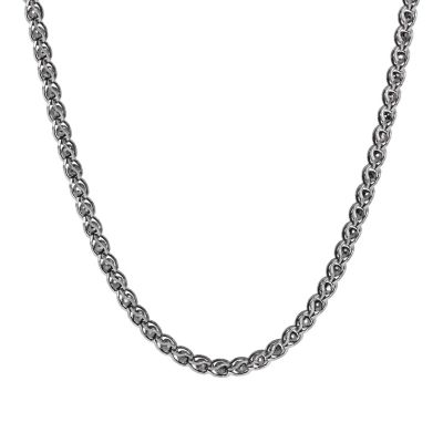 ALBERT M 925 Sterling Silver Unisex Rhutenium Finish Necklace