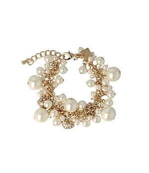 Otazu Estate White Pearl Gold Brass Ultimate Bracelet