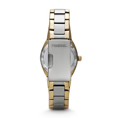 Colleague Two-Tone Stainless Steel Watch - Fossil