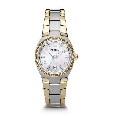 Colleague Two-Tone Stainless Steel Watch - Fossil