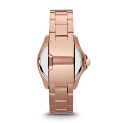 Fossil cecile watch rose on sale gold