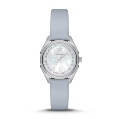 armani ladies watch blue face