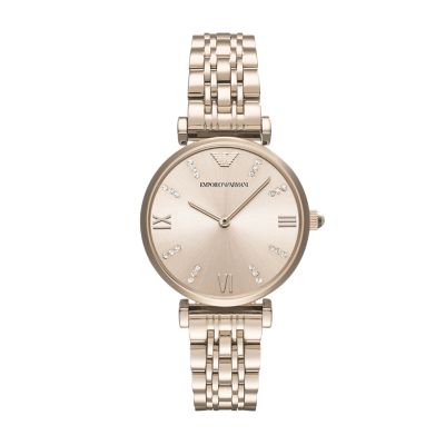 Emporio Armani Two-Hand Two-Tone Stainless Steel Watch 