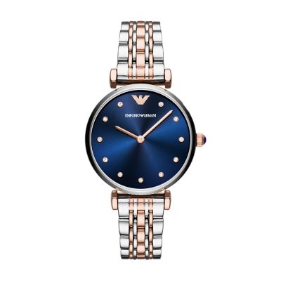 Emporio Armani Women's Two-Hand Two-Tone Stainless Steel Watch 