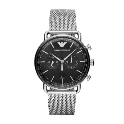 Chronograph Stainless Steel Watch 