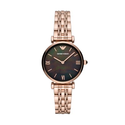 gold womens armani watch