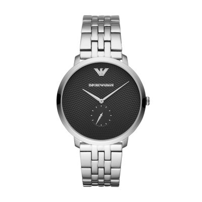 Three-Hand Stainless Steel Watch 