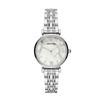 emporio armani marble watch