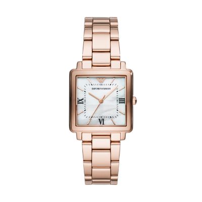 emporio armani watch gold