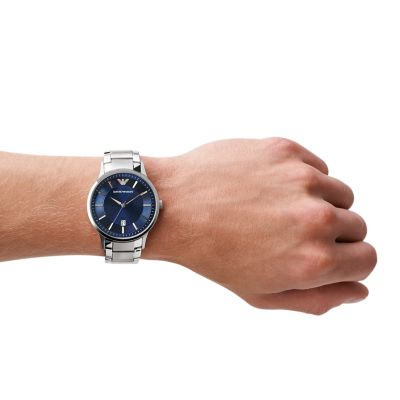 Emporio Armani Men's Three-Hand Date Stainless Steel Watch - AR11180 - Watch  Station