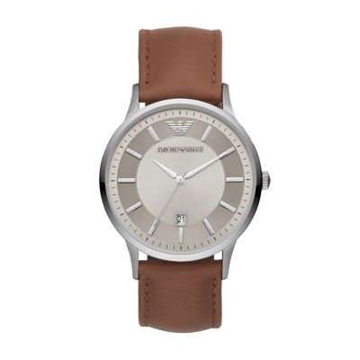 armani watch leather strap