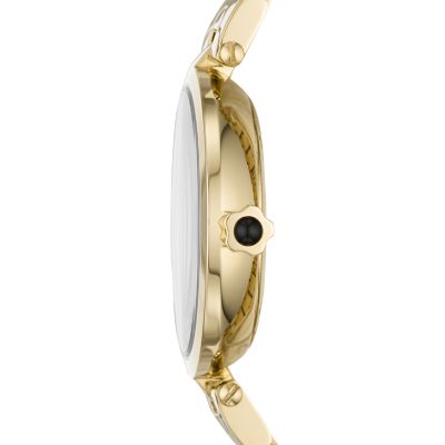 Emporio Armani Women's Two-Hand Gold-Tone Stainless Steel Watch