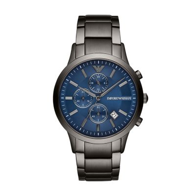 Emporio Armani Men s Chronograph Gunmetal Steel Watch AR11215 Watch Station